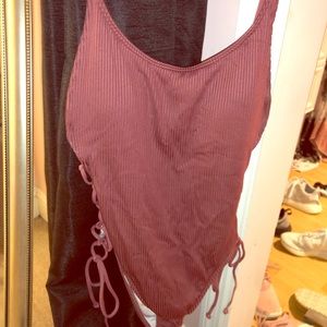 Victoria Secret  one piece ribbed swim suit NWT